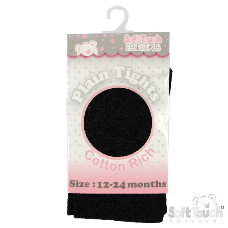 Plain Grey Tights : T84-G 12-24m